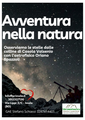 Domenica 6 luglio Avventura nella natura osservando le costellazioni - liberamentenatura