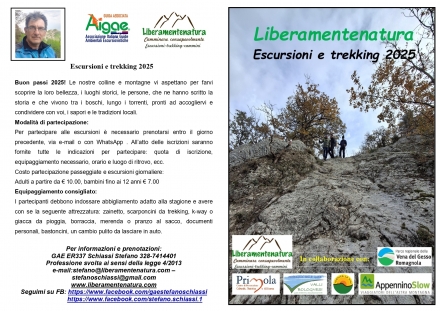 Buoni passi! Calendario Escursionistico 2025 - liberamentenatura